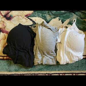 Max studio sleepwear camisoles with built in bra